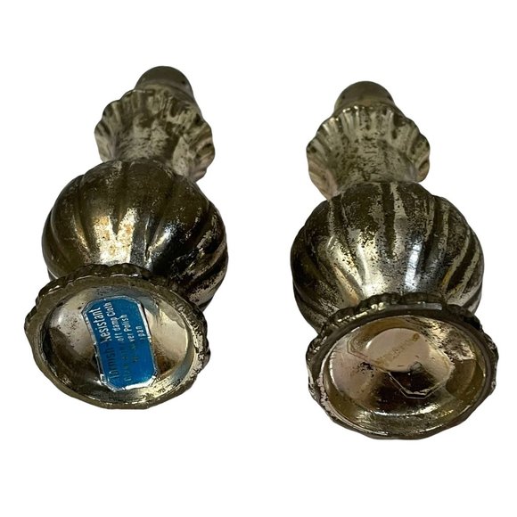 Vintage Salt & Pepper Shaker Lead Read Tarnish- Resistant Metal Japan - Picture 4 of 6
